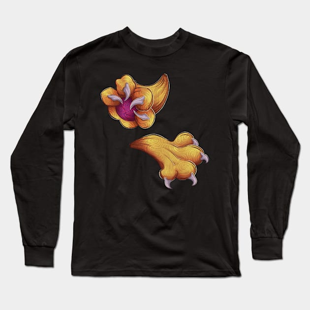 Cute Cats Paws Long Sleeve T-Shirt by NevermindOnArt